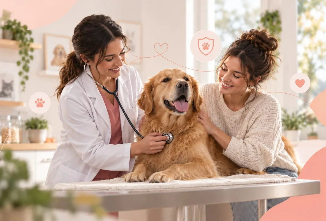 Veterinary care context for a pet insurance decision